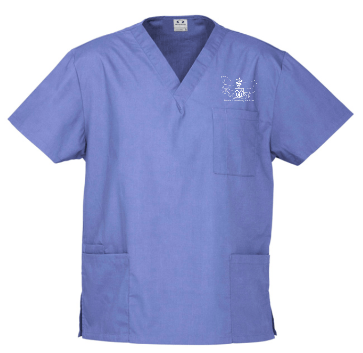 Murdoch University Mid Blue DVM Vet Medicine Unisex Scrubs Top MURDH10612